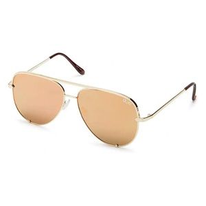 High Key Gold Aviator Sunglasses